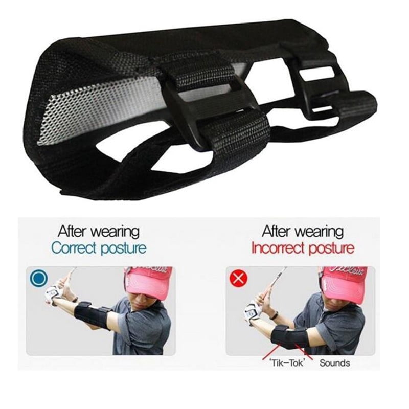 Golf Swing Trainer Aids Elbow Correction Brace Straight Arm Corrector Support Practice 8670