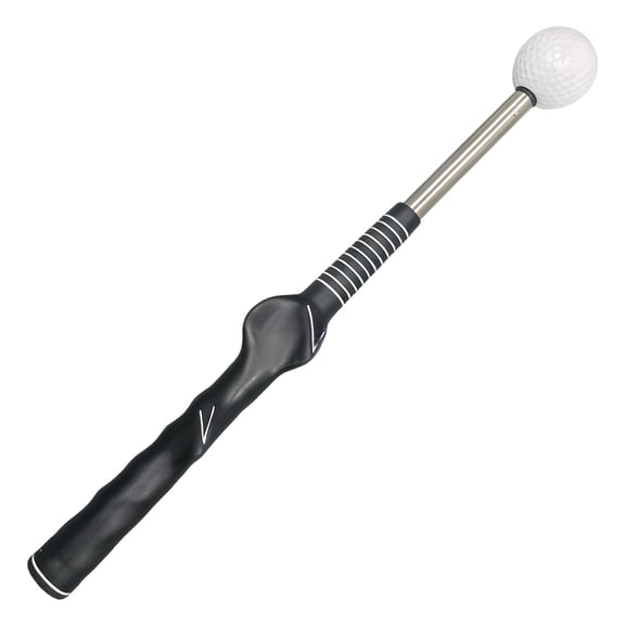 Golf Swing Trainer with Audible Feedback, Retractable Golf Swing Training Aid for Posture Correction, Metal Shaft, Ergonomic Grip for Indoor Outdoor Practice, Extends to 26.4 in