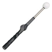 Golf Swing Trainer with Audible Feedback, Retractable Golf Swing Training Aid for Posture Correction, Metal Shaft, Ergonomic Grip for Indoor Outdoor Practice, Extends to 26.4 in