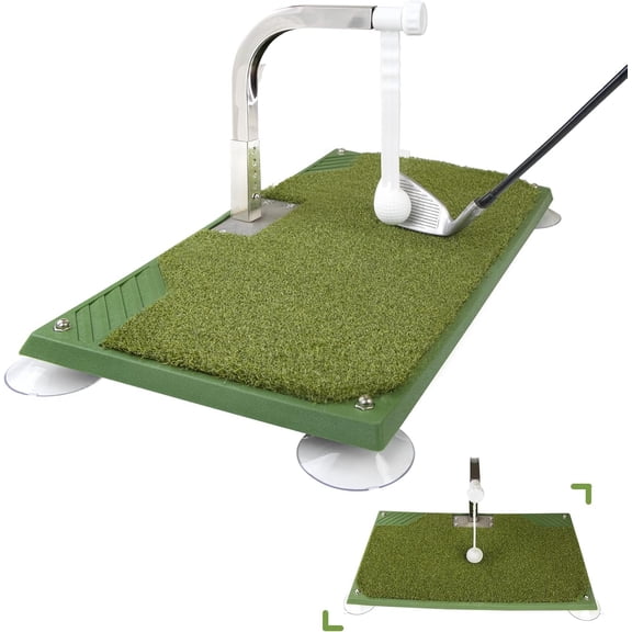 Golf Swing Trainer - Golf  Equipment with 5 Height Adjustments - Iron and Club Practice Simulator in  & Indoor - Portable Golf Swing Practice Mat, True