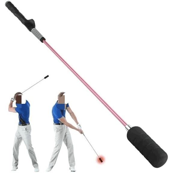Golf Swing Trainer- Golf Grip and Tempo Trainer, Warm up Click Stick Golf Training Aid, Golf Speed Trainer, Rhythm Correction for Tempo & Wrist Angle, Portable Training Aid for Beginners to Pros