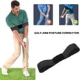 thumbnail image 1 of Golf Swing Trainer Golf Swing Arm Band Training Aid Motion Posture Correction Belt for Golf Beginner Wrist Hinge Swing Trainer Smooth Swing Correcting Tools Unisex, Black, 1 of 6
