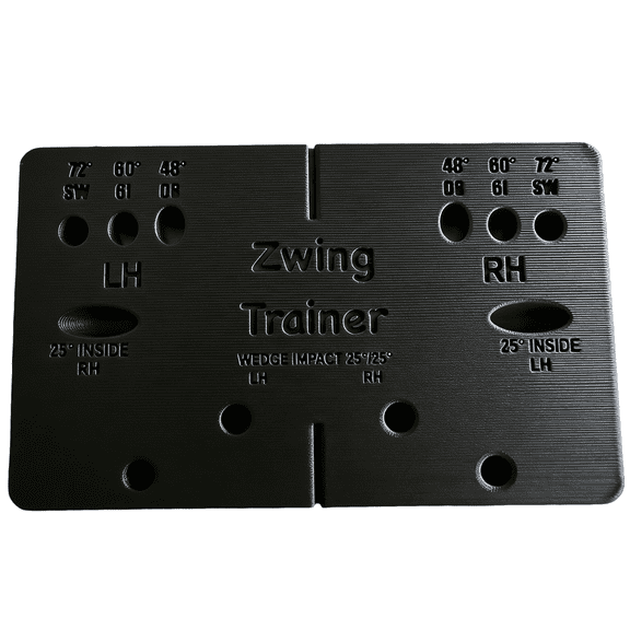 Golf Swing Trainer, Golf Swing Path Training Aid with Alignment Rod and Adjustable Slots, Improve Accuracy Distance and Ball Control for Driving Range Practice