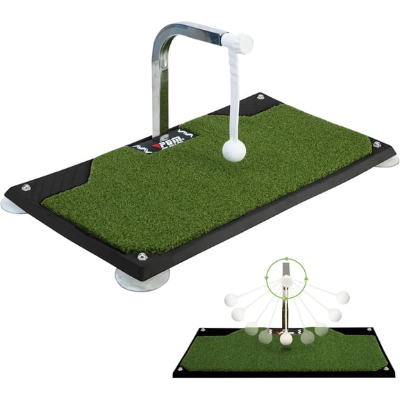 Golf Swing Trainer - Golf Training Equipment with 5 Adjustable Height - Pure Path Swing Practice Mat Training Aid for Indoor Outdoor Home$$