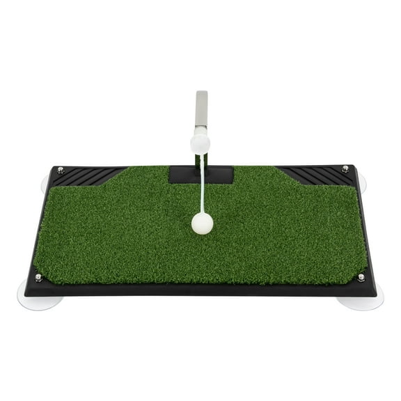Golf Swing Trainer with Adjustable Height, 360 Ball Return, PE & Artificial Turf, Ideal for Novice to Expert Golfers