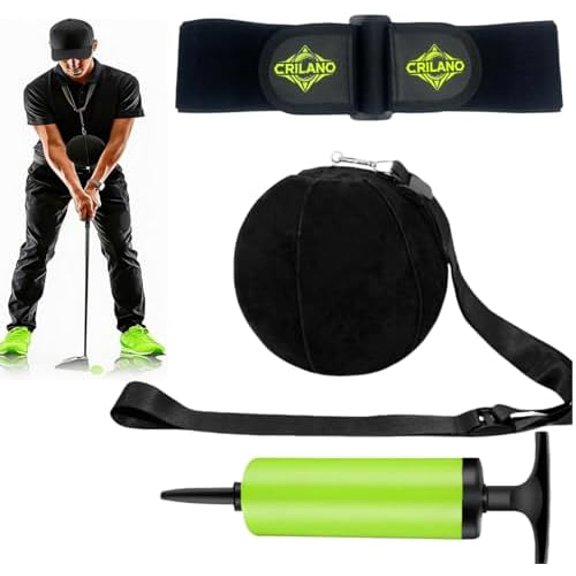 Golf Swing Training Aid, Adjustable 2026 Essential Golf Training Ball Smart Ball Golf Accessories Fix Chicken Wing Improve Swing Stability Assist Golf Swing Trainer for Beginner (T1)