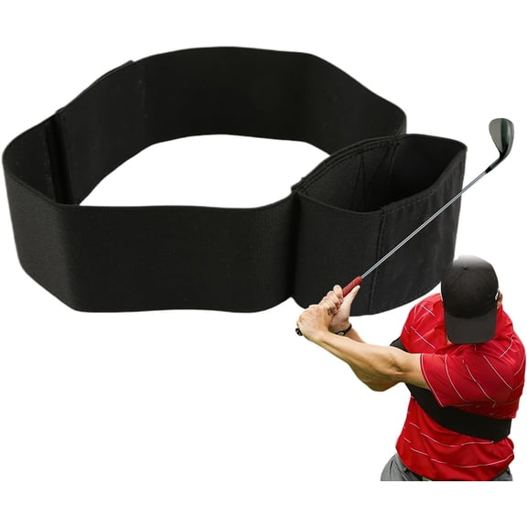 Golf Swing Training Aid, Arm Connection Band for Swing Posture Correction, Elastic Golf Alignment Trainer for Muscle Memory and Stability, One Size Fits All