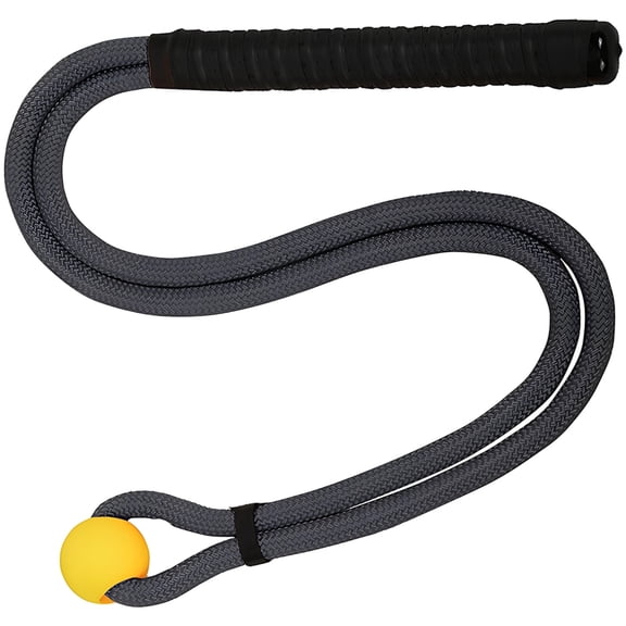Golf Swing Training Aid, Nylon Rope Swing Trainer for Golf, Black Grip, Ideal for Swing Correction, Muscle Memory, and Strength Training