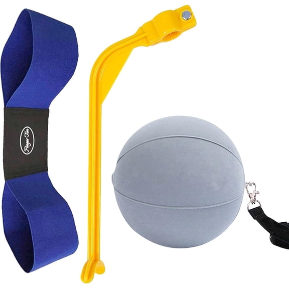 Golf Swing Training Aid Wrist Hinge Adjustable Arm Band with Hanger Smartball Connection Band for Correction, Men Women Ball Between Arms Practice Tool