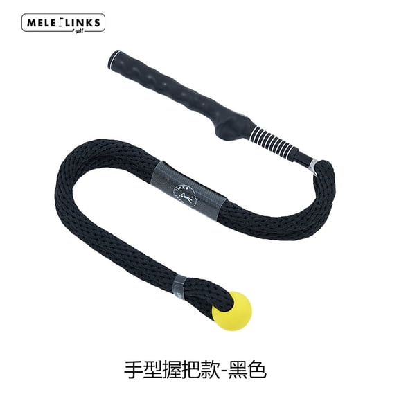 Golf Swing Training Rope, Weighted Swing Trainer with Correct Grip Handle, Improve Swing Speed Rhythm & Tempo, Golf Warm Up Practice Tool for Men Women Indoor Outdoor