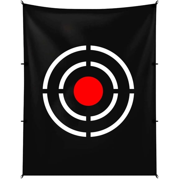 Golf Target Cloth Replacement, 170g Fleece with S-Hooks, 5x35x6 FT for Backyard and Garage Practice