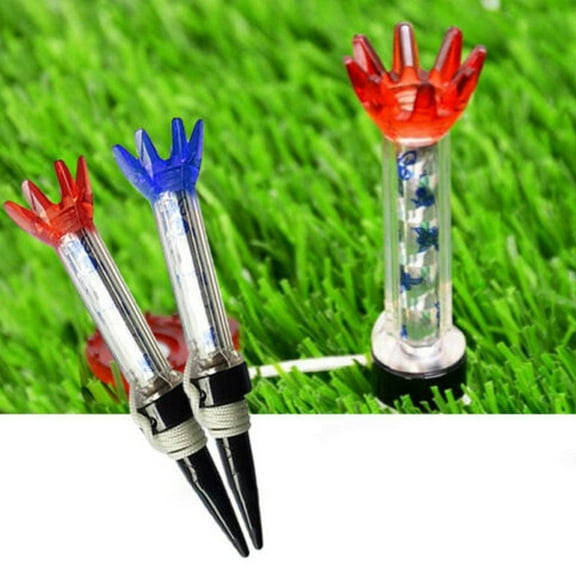 Golf Tee, 1Pc Outdoor Wear-resistant Anti-lost Magnetic 8-claw Golf Tee Ball Nail Accessory, Elastic Recovery Golf Training Practice Tool Accessory