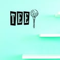 thumbnail image 1 of Golf Tee Ball Sports Sign Vinyl Wall Decal Sticker 12x30 Inches, 1 of 2