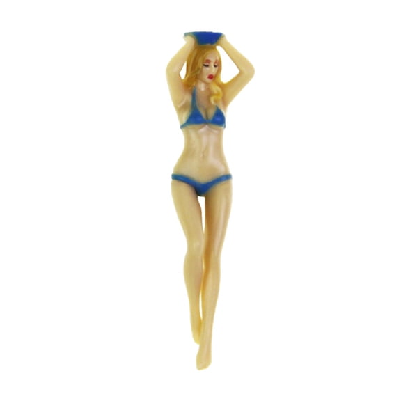 Golf Tee, Blue Bikini Model Novelty Golf Tee, 1 Piece Plastic Decorative Tee, For Outdoor Golf Course Training Practice Recreational Golf Playing