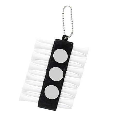 Golf Tee Holder 12 Golf Tees and 3 Balls Markers to Attach to Golf Bag with Metal Chain Organizer Golf Tee Carrier for Putting Green Belts