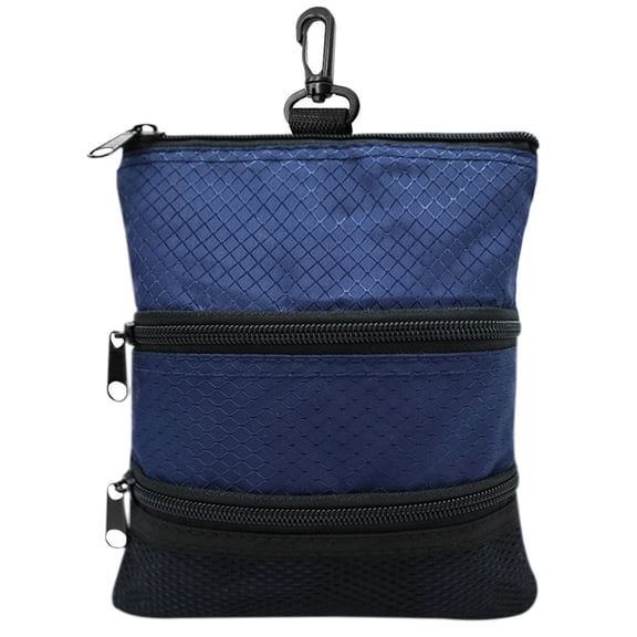 Golf Tee Pouch Bag, Zipper Golf Ball Bag, Accessory Pouch for Men 2pcs Golf Bag Accessories Valuables Pouch Bags Multi Pocket Zipper HookOnly a single storage bag