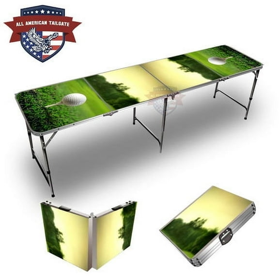 Golf Tee Sunset 8ft Tailgate Table