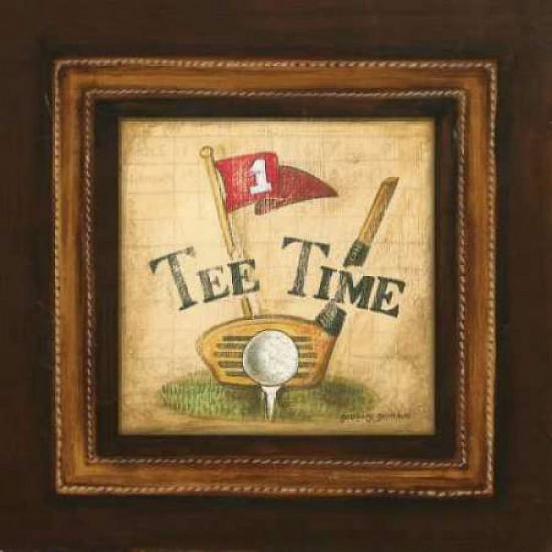 Golf Tee Time Canvas Art - Gregory Gorham (24 x 24)