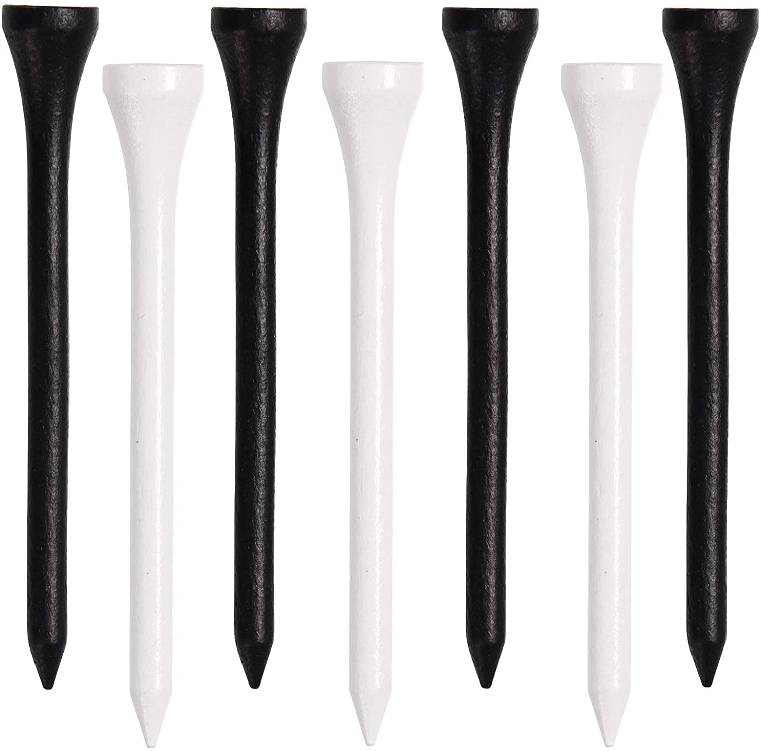 Golf Tees, 3 1/4Inch, 77 Count,Professional Deluxe Wooden Golf Tee, Natural Hard Wood Golf Tee
