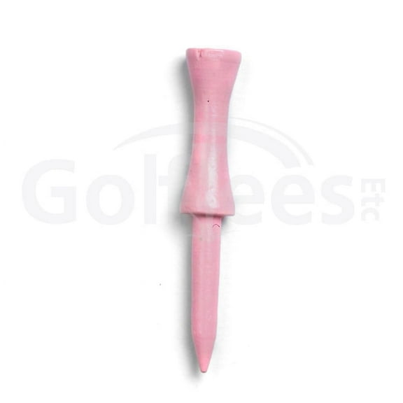Golf Tees Etc Pink Step Down Wood Golf Tees 2 3/4"Inch Strong & Light Weight Castle Golf Tees - (200 Pack)