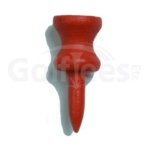 Golf Tees Etc Red Step Down Natural Wood Golf Tees 1"Inch Strong & Light Weight Castle Golf Tees - (200 Pack)