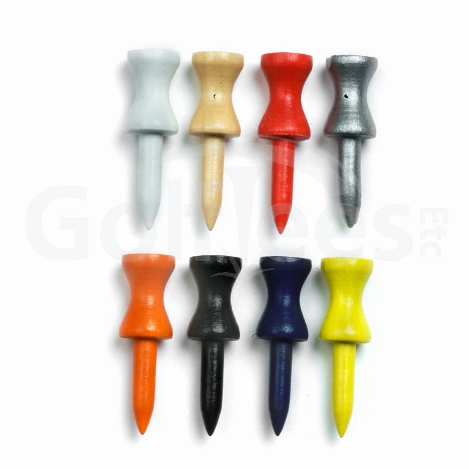 Golf Tees Etc Step Down Assorted Colors Golf Tees 1 1/2" Inch Strong & Light Weight Accessory Tool For Golf Sports - (1000 Of Pack)