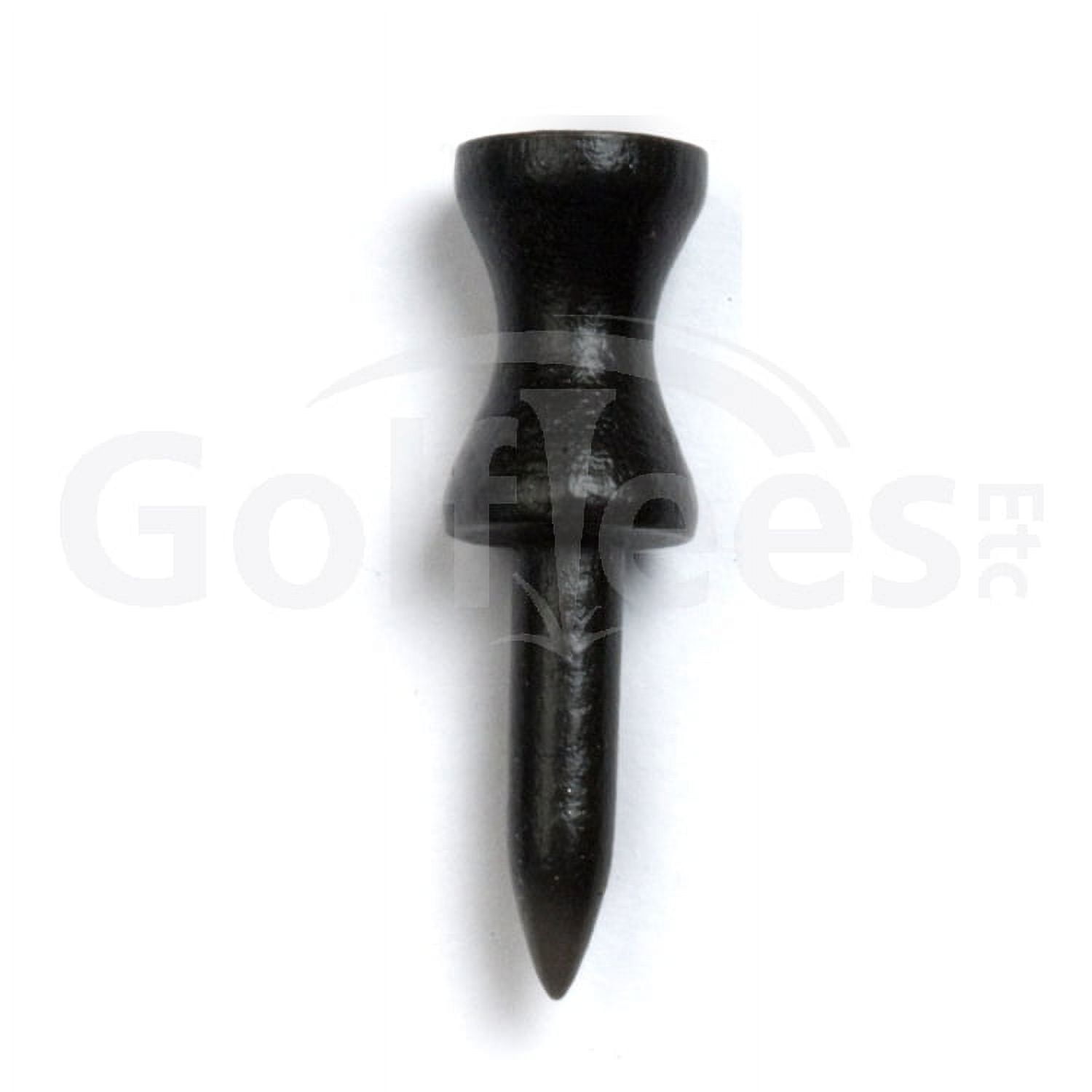 Golf Tees Etc Step Down Black Color Golf Tees 1 1/2" Inch Strong & Light Weight Accessory Tool For Golf Sports - (1000 Of Pack)