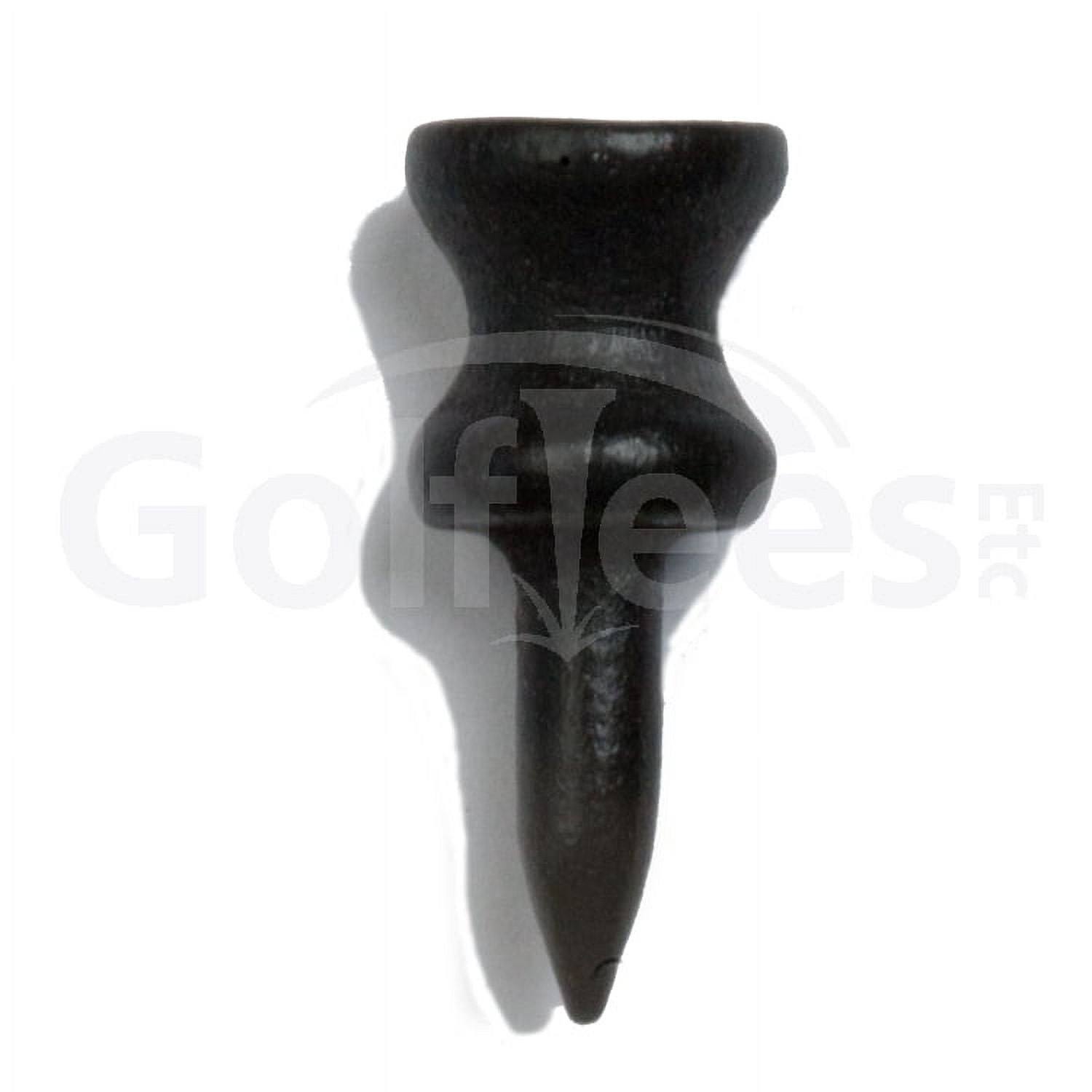 Golf Tees Etc Step Down Black Golf Tees 1" Inch Strong & Light Weight Accessory Tool For Golf Sports - (1000 Pack)