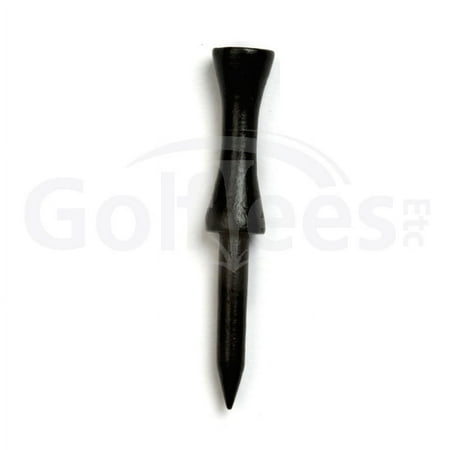 Golf Tees Etc Step Down Black Wood Golf Tees 2 3/4" Inch Strong & Light Weight Accessory Tool For Golf Sports - (1000 Pack)