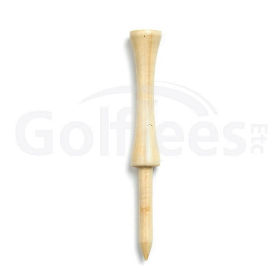 Golf Tees Etc Step Down Natural Color Golf Tees 3 1/4" Inch Strong & Light Weight Accessory Tool For Golf Sports - (200 Of Pack)