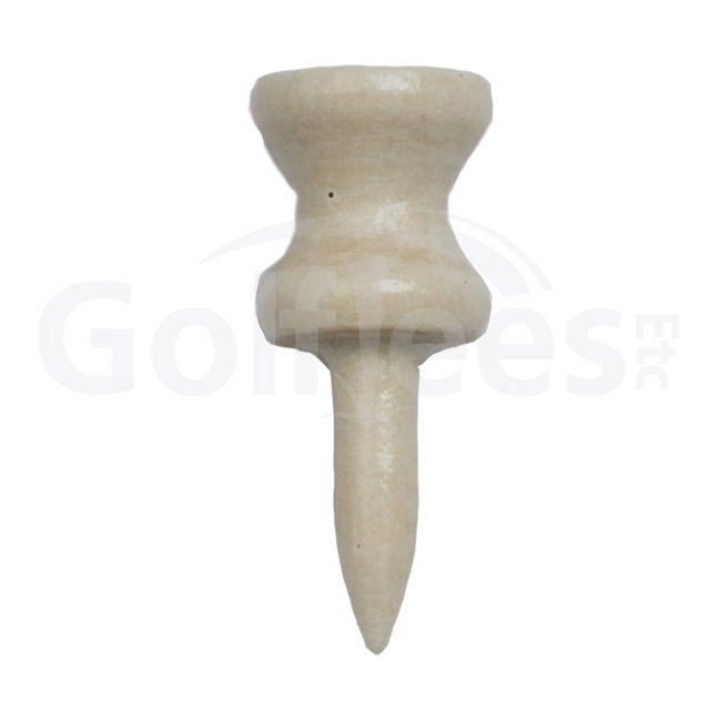 Golf Tees Etc Step Down Natural Wood Golf Tees 1"Inch Strong & Light