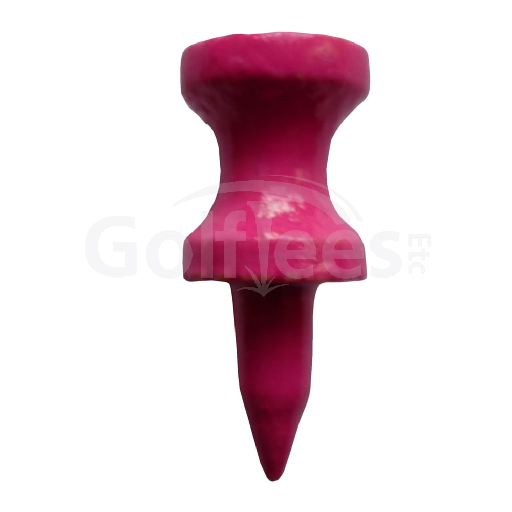 Golf Tees Etc Step Down Neon Hot Pink Wood Golf Tees 1" Inch Strong & Light Weight Accessory Tool For Golf Sports - (1000 Pack)