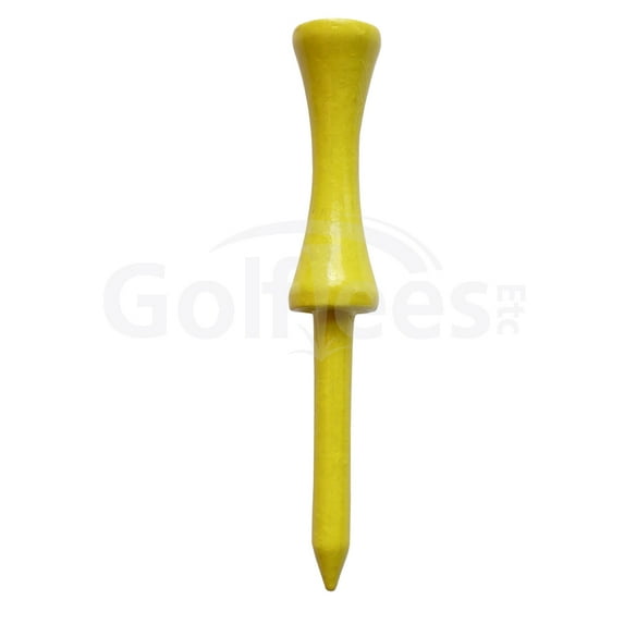 Golf Tees Etc Step Down Neon-Yellow Color Golf Tees 2 3/4" Inch Strong & Light Weight Accessory Tool For Golf Sports - (200 Of Pack)