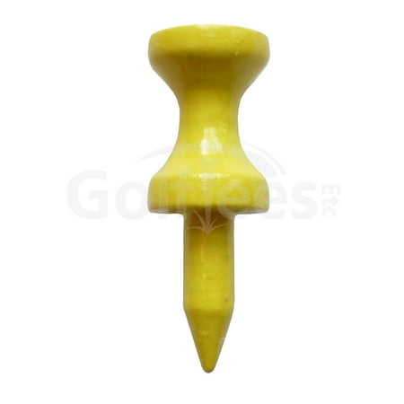 Golf Tees Etc Step Down Neon-Yellow Golf Tees 1 1/4" Inch Strong & Light Weight Accessory Tool For Golf Sports - (1000 Of Pack)