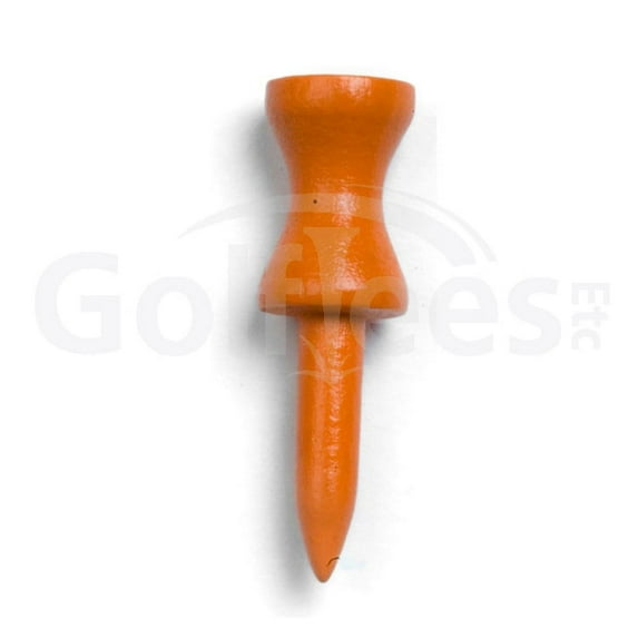 Golf Tees Etc Step Down Orange Color Golf Tees 1 1/2" Inch Strong & Light Weight Accessory Tool For Golf Sports - (100 Of Pack)