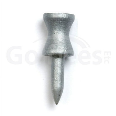 Golf Tees Etc Step Down Silver Golf Tees 1 1/4" Inch Strong & Light Weight Accessory Tool For Golf Sports - (100 Of Pack)