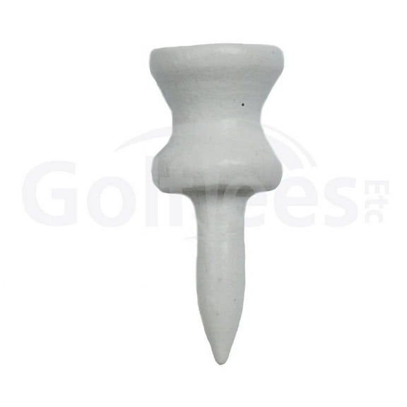 Golf Tees Etc Step Down White Wood Golf Tees 1"Inch Strong & Light Weight Castle Golf Tees - (200 Pack)