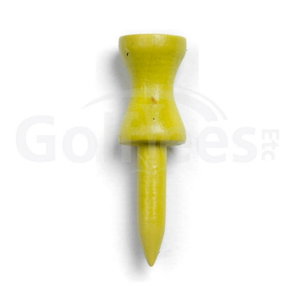 Golf Tees Etc. Step Down Yellow Color Golf Tees 1 1/2" Inch Strong & Light Weight Accessory Tool For Golf Sports - (300 Of Pack)