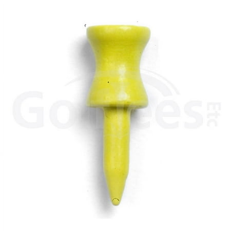 Golf Tees Etc Step Down Yellow Color Golf Tees 1 1/4" Inch Strong & Light Weight Accessory Tool For Golf Sports - (500 Of Pack)