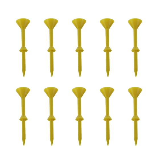 Golf Tees, Mixed-Color 83mm Golf Tee Holder, Extra Thick Golf Stability Tees, Golf Tee Accessories for Men Women Golfers (10 Pcs)