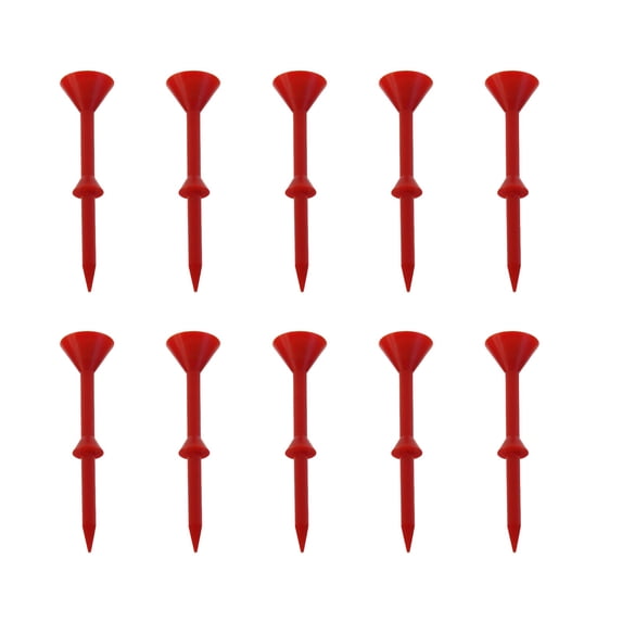 Golf Tees, Mixed-Color 83mm Golf Tee Holder, Extra Thick Golf Stability Tees, Golf Tee Accessories for Men Women Golfers (10 Pcs)