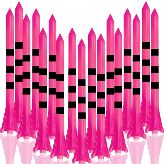 Golf Tees Plastic 3 1/4 2 3/4 inch Unbreakable 100 Pack, Bulk Long Stronger Upgrade More Durable Stable Reduce Friction Side Spin Tee Pink Pouple Gift for Men Women