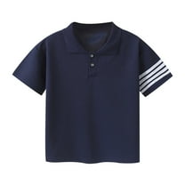 Golf Tees Shirts for Boys Short Sleeve T-Shirts Size 1-12 Toddlers Kids Casual Solid Color Pullover Button Collared Going-Out Workout Tops