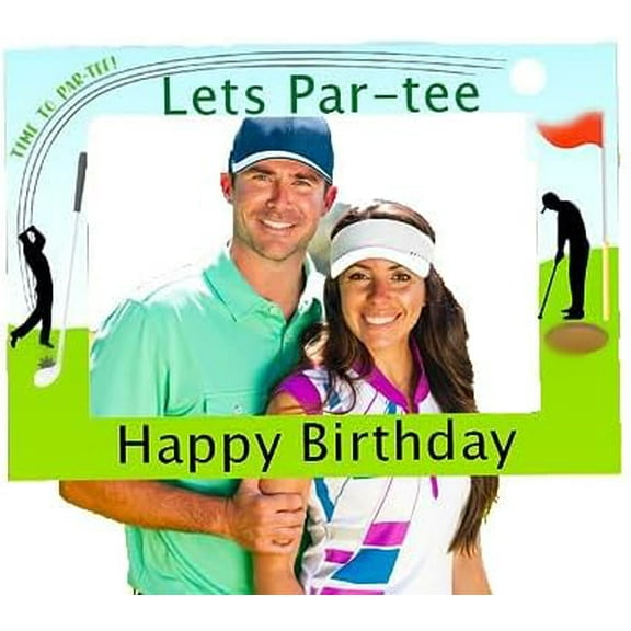 Golf-Themed Birthday Party Photo Frame Props - Men's 30th and 40th Birthday Party Decorations
