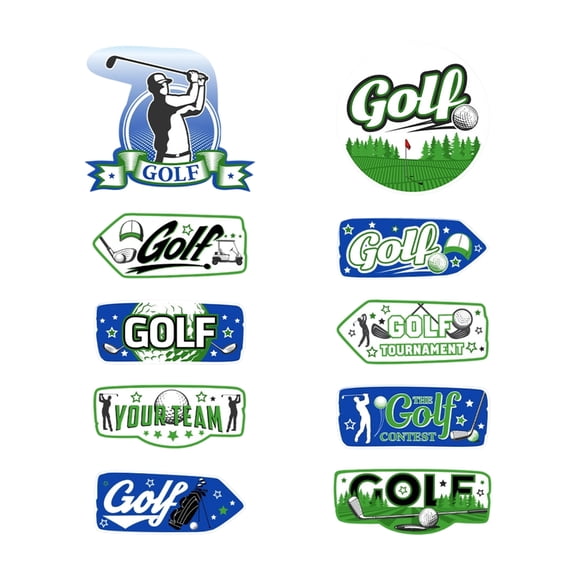 Golf Themed Party Direction Sign Ornament Multipurpose Paper Directional Sign For Outdoor Sports Event Celebration