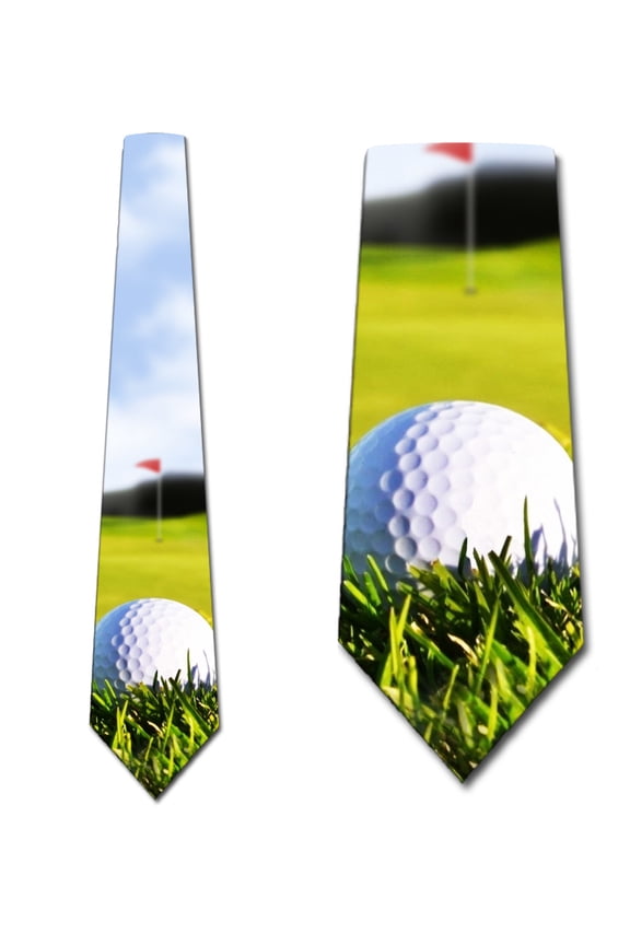 Golf Ties Mens Golfing Neckties Putting Green Tie by Three Rooker