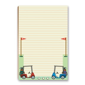 Golf To-Do List Notepad - 5.5" x 8.5" - 50 Sheets Per Pack - 45015