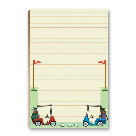 Golf To-Do List Magnetic Notepad - 5.5" x 8.5" - 50 Sheets Per Pack - 45015
