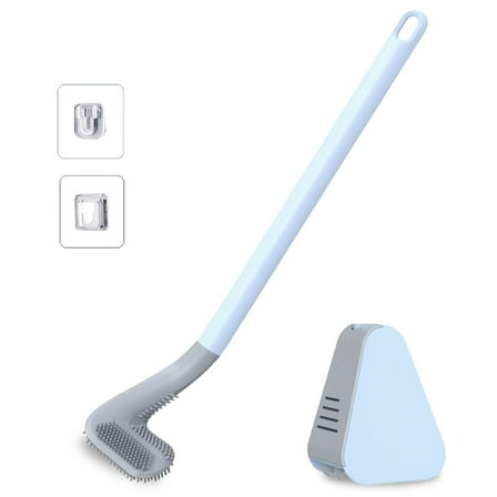Golf Toilet Brush and Holder Wall Mounted Cleaning Brush Bendable Brush for Head