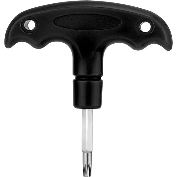 Golf Torque Wrench, Adjustable Golf Tool with Plastic Handle Metal Golf Driver Tool Golf Driver Spike Wrench Portable Golf Club Adjustment Head Tool for Golf Club Driver Equipment (Black)